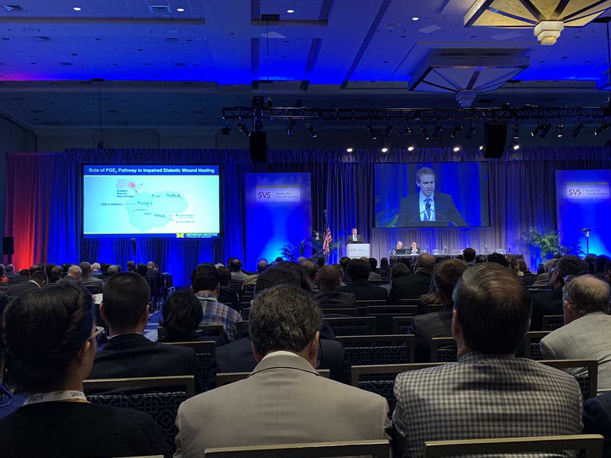 Go Frank!  Great talk on the role of PGE2 in diabetic wound healing!