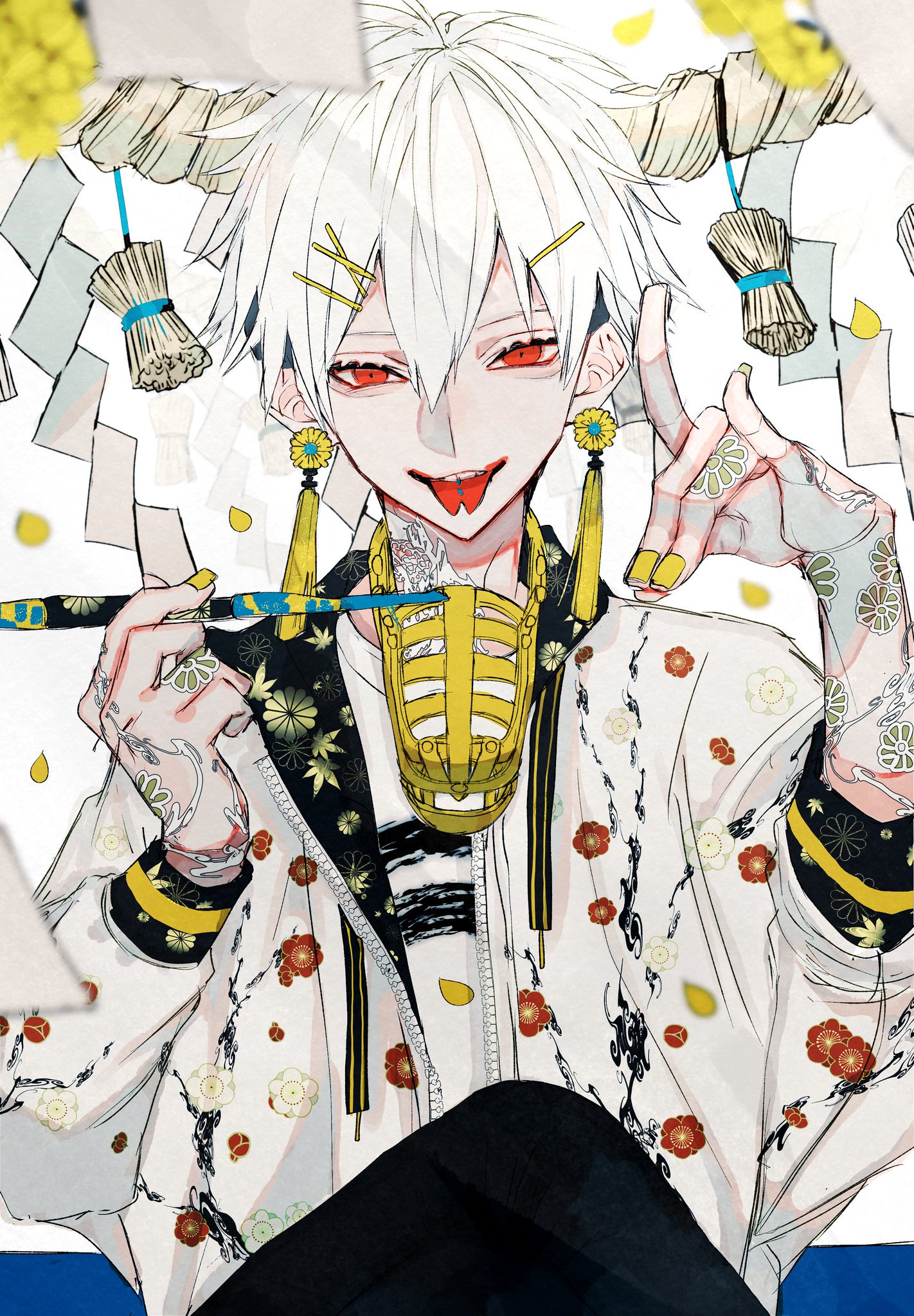 さくしゃ2 Line着せ替え出た 過去絵を投げて絵を描いた気になろうキャンペーン これは 花 三部作