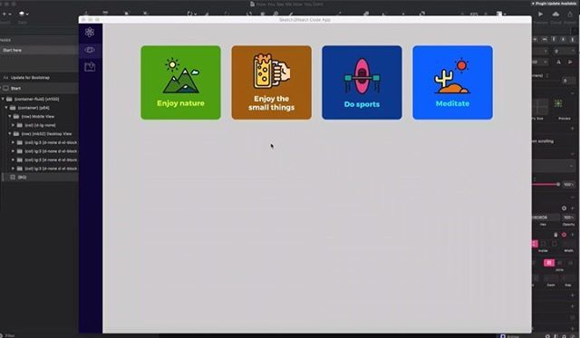 juand4v's tweet image. 👩‍💻ProTip! Use #getbootstrap awesome show/hide classes for different #breakpoints together with #sketch2react and stay happy happy 😄👍 #sketchapp bit.ly/2IFx64D