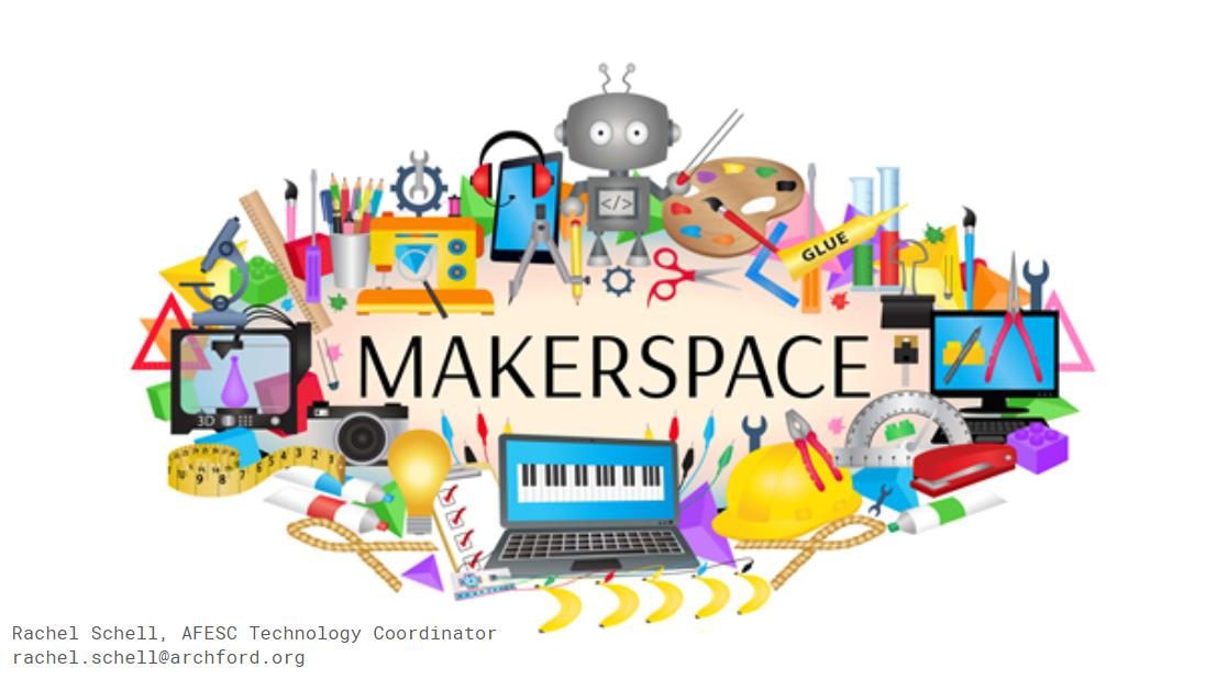 ArchFordTech's tweet photo. Interested in Makerspaces? Afraid that a Makerspace is expensive to start or hard to manage? Join us at @ArchFordESC on July 1 as we shatter these myths and show you how Makerspaces work! Click here to sign-up: https://t.co/ECDEq4Le0d
#ARGoDigital https://t.co/JxRNcNx4pa