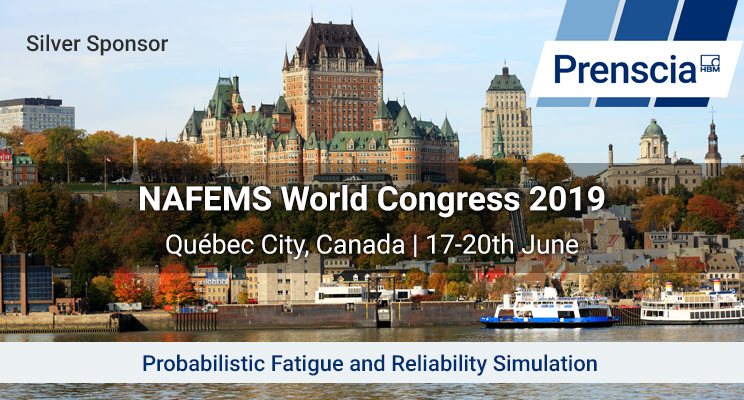 ReliaSoft's tweet image. HBM Prenscia is a proud silver sponsor of the 2019 NAFEMS World Congress in Quebec City, Canada. Join us on 6/18 for our presentation of  "Probabilistic Fatigue and Reliability Simulation" featuring ReliaSoft Software. See the full congress agenda: ow.ly/aXke50uBo7u