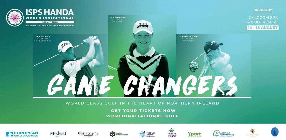 The #WorldInvitational is one of the most exciting events in the golfing calendar &amp; it's coming to @GalgormCastle <a href="/massereenegc/">Massereene Golf Club</a> this summer! 

With both men and women competing, live music, a family area and coaching zone, why not make a break of it?

🏌️‍♀️👉bit.ly/2XIDJcP