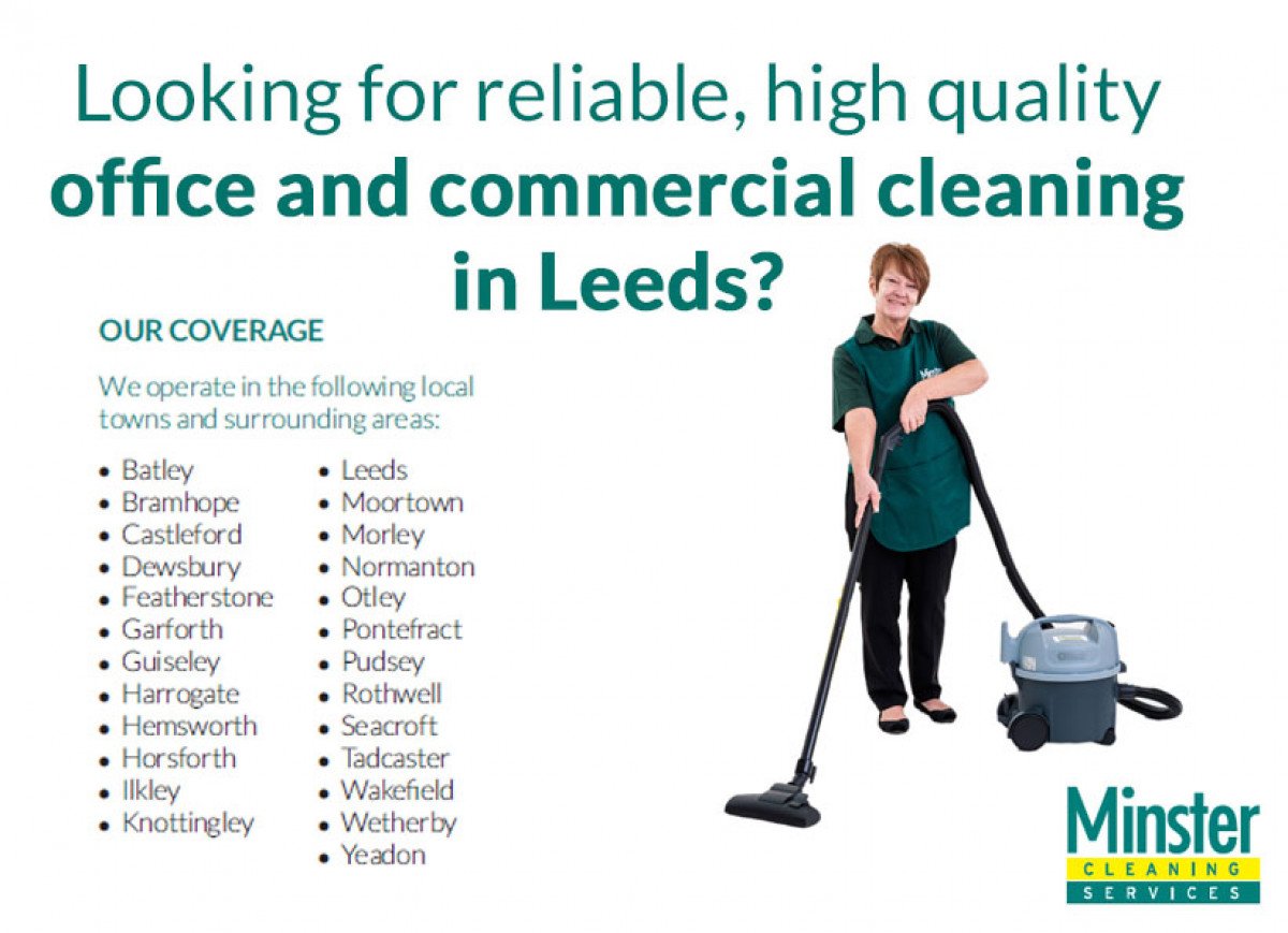 If you're looking for a local #Leeds commercial cleaning company you can trust, look no further! Call us on 0113 204 7069 for a free quote! #commericialcleaning #MinsterCleaningLeeds #cleaning#cleaner #officecleaning #Wakefield #Wetherby