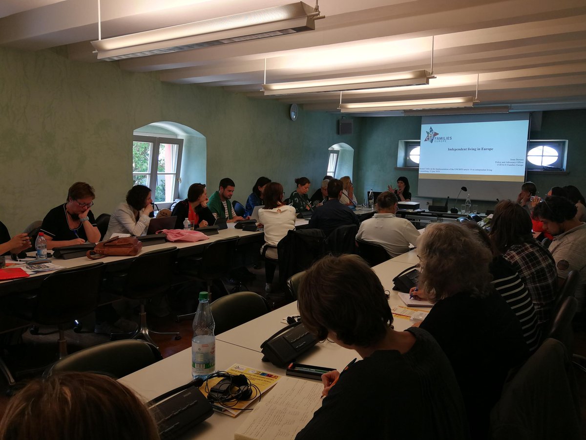 COFACE_EU's tweet photo. Fruitful discussions are on the way during our roundtable at #APEMH. After setting the scene at European level, we now explore the situation and challenges on #inclusion& independent living in #Luxembourg. ##familycarersEU #independentliving #eegcommunity https://t.co/0dfExe76vR