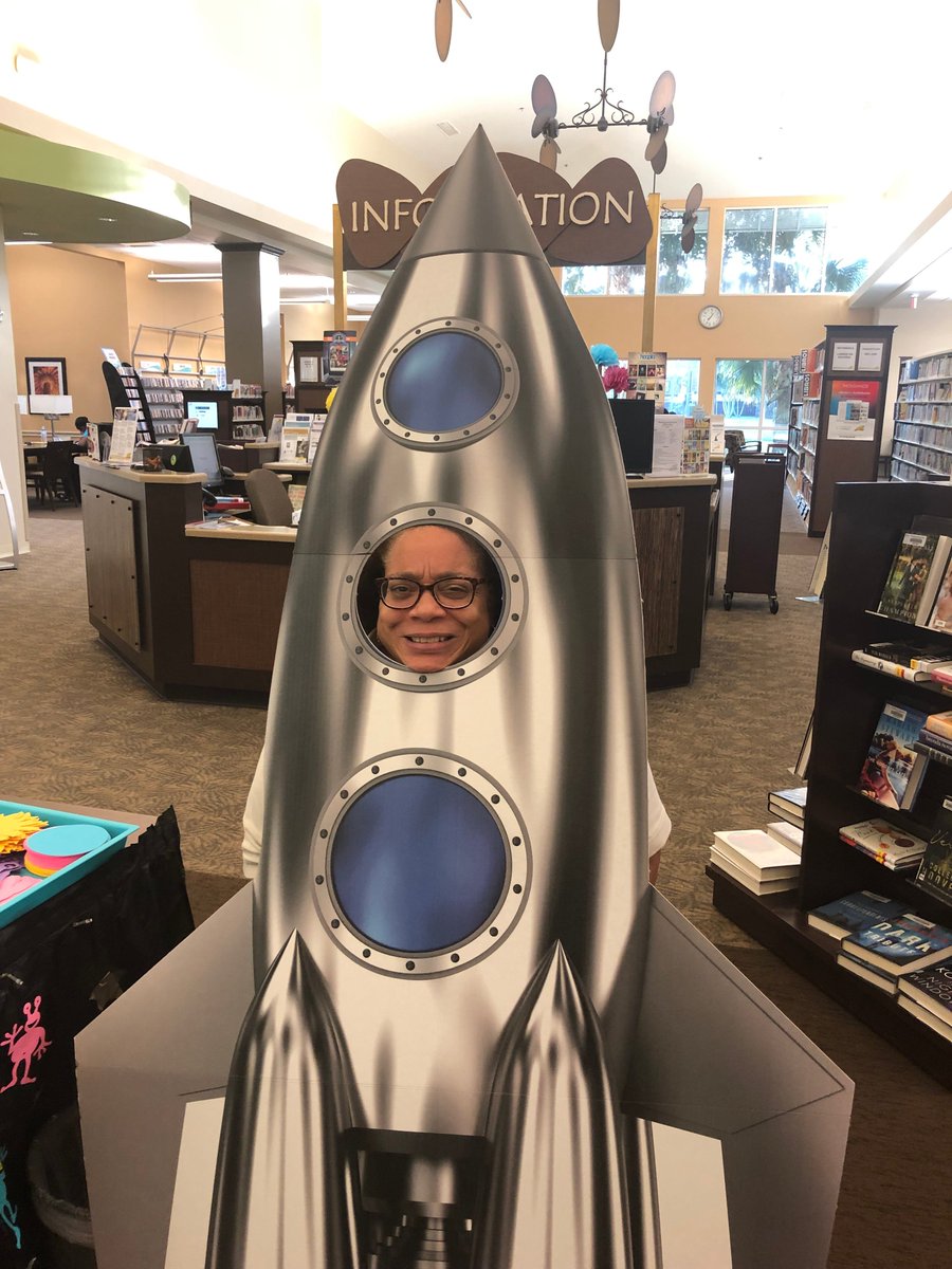 pbclibrary's tweet photo. Our staff at the Royal Palm Beach Branch have been cleared for lift-off! 🚀#pbclibrary #PBCLSReads #PBCLS50 #SRP #2019SRP https://t.co/msCOiytI6R