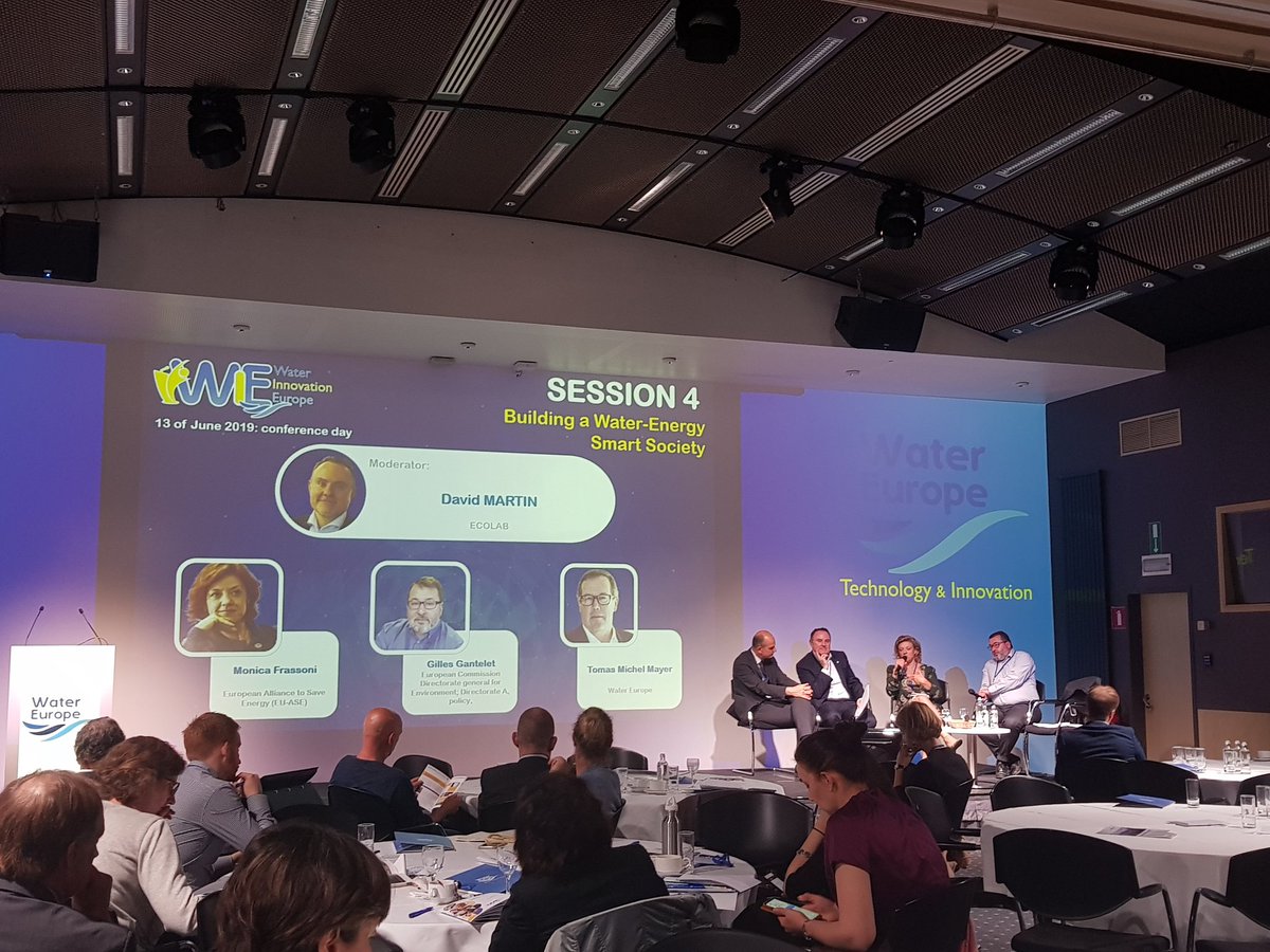 WaterIE2020's tweet photo. Great point by M.Frassoni at our 4️⃣th session "Today the element of #smartness is linked to #digital developments &amp; new technologies. So, instead of changing our #behaviour, we rely everyhing on #technology. Only a combination of #humanbehaviour &amp; technology can really be #Smart. https://t.co/HVFfA4Z77T