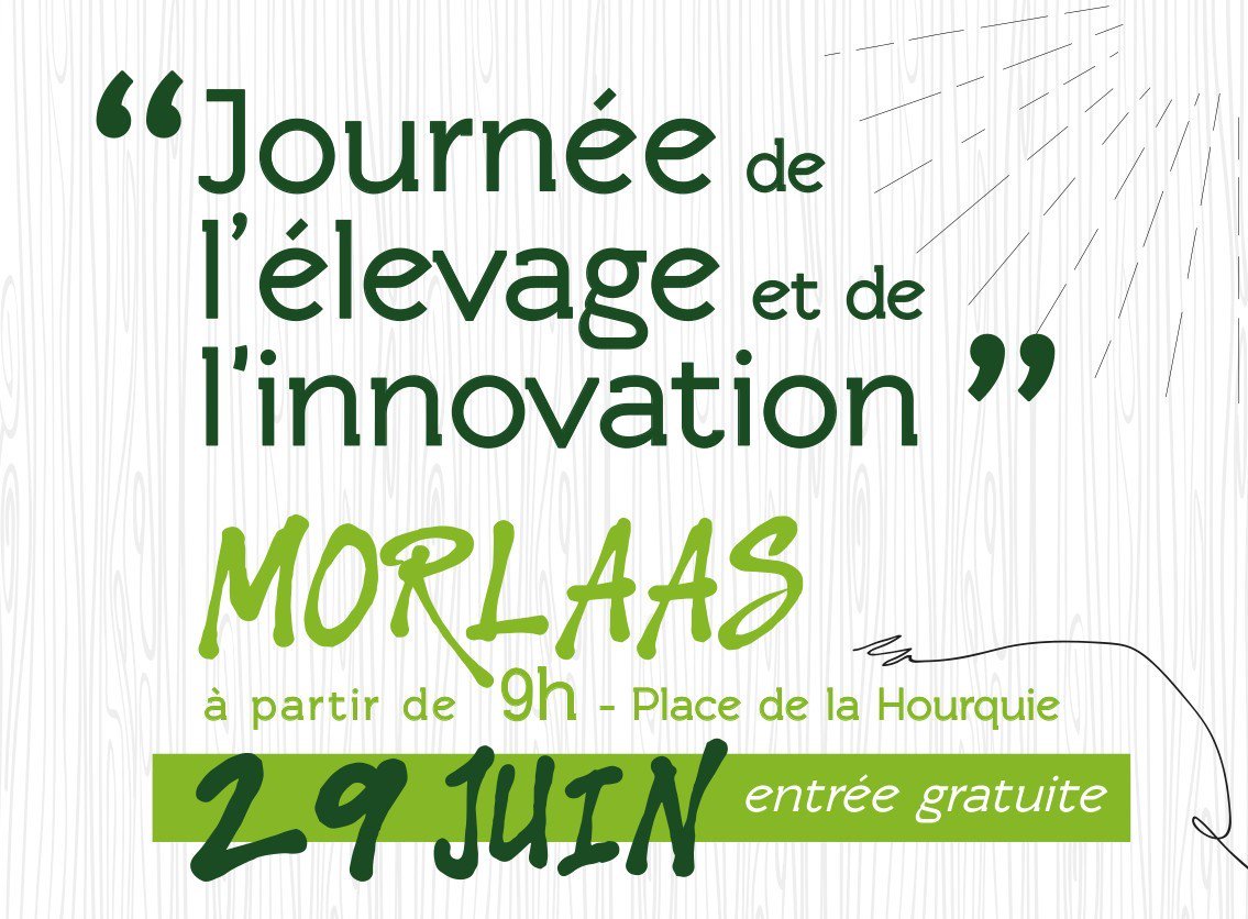 Venez nous rencontrer au stand JA de la Journée de l'élevage et de l'innovation 
RDV Samedi 29 juin de 9 h à 17 heures place de la Hourquie à Morlaàs 
 Accès gratuit !