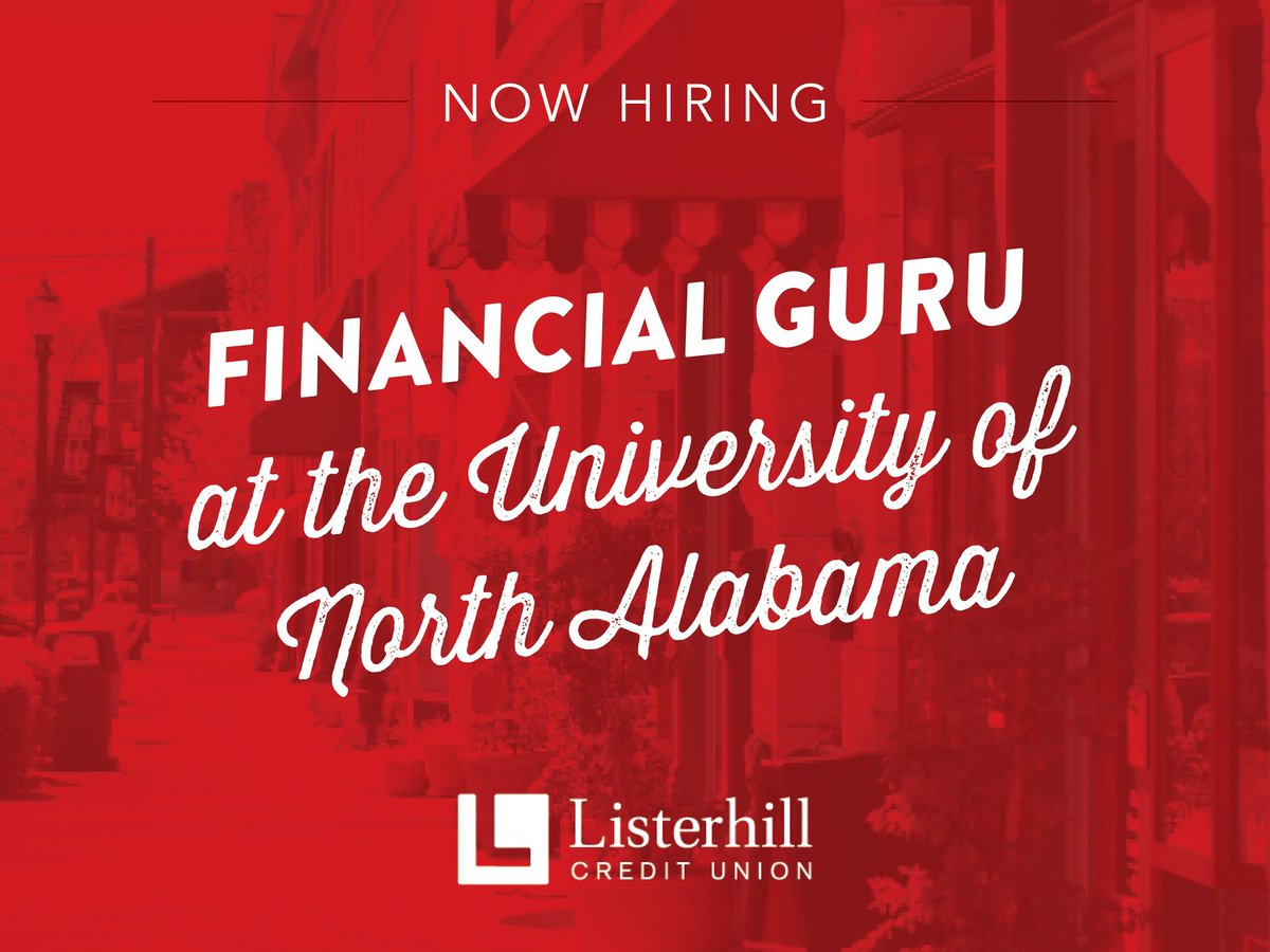 GetTheHill's tweet photo. 📣 Looking for the best of the best to be our next Financial Guru at the Hill! Are you a UNA student with mad money 💵 skills and a love for helping others? Apply to be our next Listerhill Financial Guru at https://t.co/iITpvSFW29. https://t.co/H4pHyw9ran