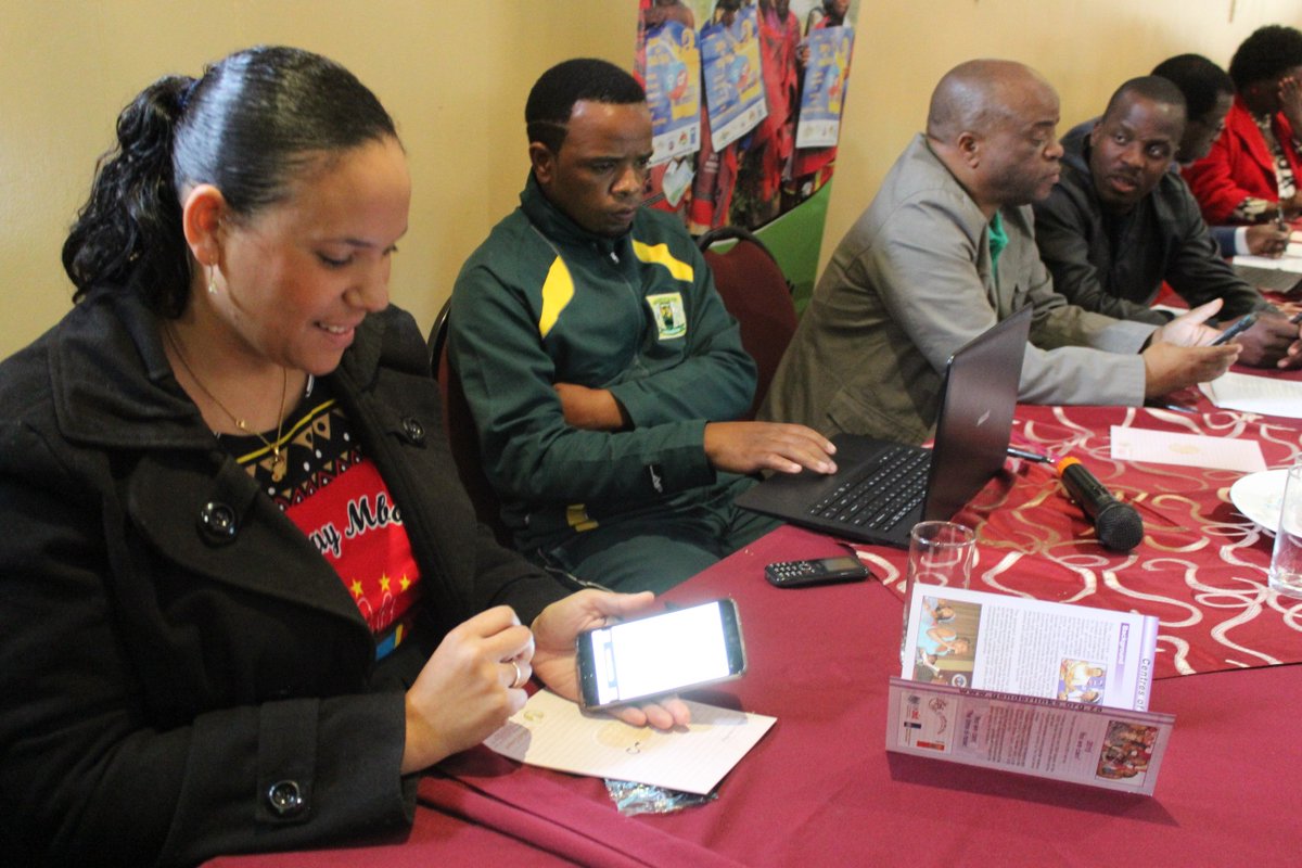 Eswatini town Councillors using their smart phones to take GL surveys during their induction into GL work. #ClimateChange #Innovation @thandogl <a href="/GenderLinks/">Gender Links</a> <a href="/clowemorna/">Colleen Lowe Morna</a>