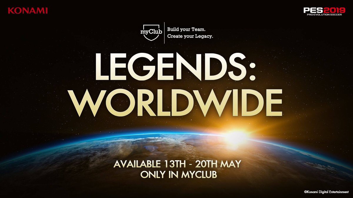 pessudamerica's tweet photo. Obtén leyendas de todo el mundo para #myclub en #pes2019
.

#proevolutionsoccer #pes2019mobile #pes2018mobile #proevolutionsoccer2019 #peslife #pes #Konami #winningeleven #pespartner #ThePowerofFootball #pesleague #masterleague #ps4share #ps4pro #10yearchallenge #leyends #leyenda https://t.co/Zgw0GjhD6n