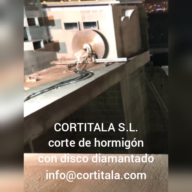 Cortitala's tweet image. #cortedehormigon con #discodiamantado