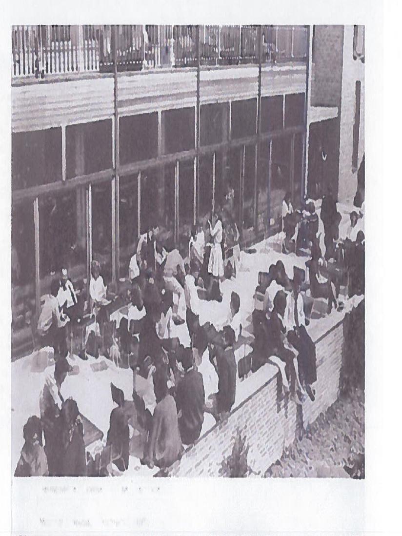 Exalumni's tweet photo. On this #ThrowbackThursday we're remembering sunnier times when students in 1966 enjoyed a break on the Terrace outside Devonshire House. Where was your favourite place to relax on campus? #exeterforever #exeteralumni #StreathamCampus #memories https://t.co/j3cXognhjQ