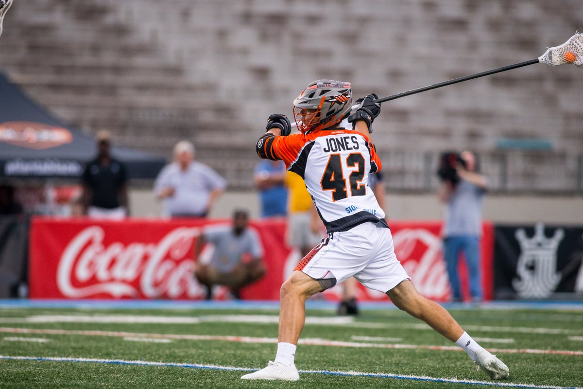 DenverOutlaws's tweet photo. After recording a two-point goal, three ground balls and one caused turnover in his pro debut, Brandon Jones has been named the @CascadeLacrosse Rookie of the Week! https://t.co/uBdIvGMGIh