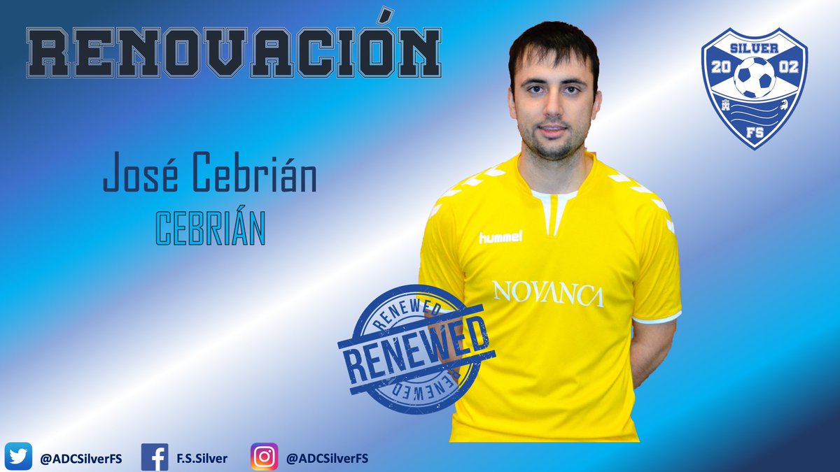 OFICIAL: José Cebrián (<a href="/josece3/">jose cebrian</a> ) seguirá siendo jugador de FS Silver la temporada que viene.

#renovacion #silver #leganes #futsal