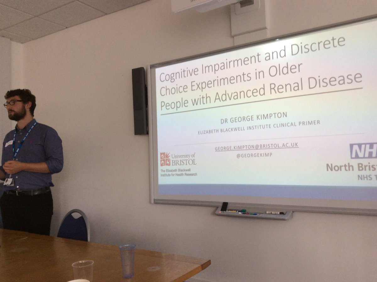 .<a href="/GeorgeKimp/">George Kimpton</a> tells us about cognitive impairment and decision-making in advanced renal disease #PEoLCResearchGroupSW