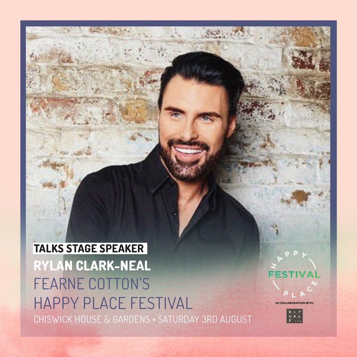 Fearnecotton's tweet photo. Excited to announce some more speakers at this year's #HappyPlaceFestival in collaboration with @Rituals! I feel so very lucky to have these brilliant people on the Talks Stage. @bryony_gordon @Rylan @poornabell @LizzieOutside, all sharing their wisdom

https://t.co/8D4FLceTdZ✌️ https://t.co/FEfkIRujpy