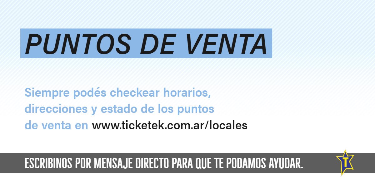 Ticketek Argentina tweet media