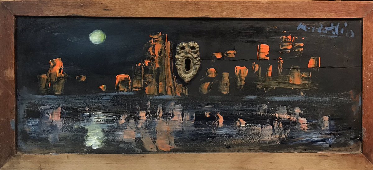 MichelePanfoli's tweet photo. Passeggiata notturna ...
Tempo di percorrenza 25 min 
Opera estemporanea 22 min
(A pitturare sono piu veloce😂😂😂)
#contemporaryart #nightpainting #visualart
#gliodoridellestate #viaggioneltempo #icoloridellanotte #pitturanottura #colours #contemporaryart #artecontemporanea https://t.co/n6eZ3CGUIf