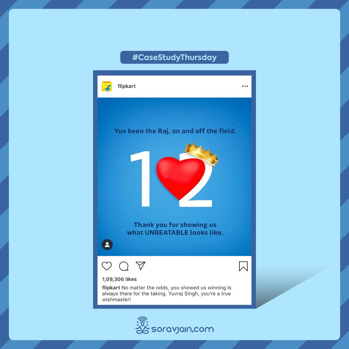 SoravJain's tweet photo. Yuvi's retirement from International cricket was a surprise to a lot of us. And here is how 8 brands decided to honor it. #CaseStudyThursday (2/3) https://t.co/Dp3dTPIAaE