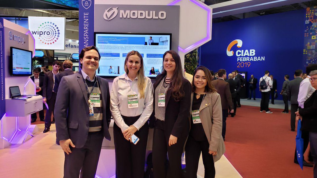 modulogrc's tweet photo. Estamos no @CIABFEBRABAN no estande da @MicrosoftBr apresentando nossas soluções para: LGPD, PCI/DSS e Resolução 4.658. Venha nos visitar!
#MÓDULO #ciab2019 #ciabfebraban2019 #Microsoft #LGPD #PCI #BACEN4658 https://t.co/EJW1SLEECm