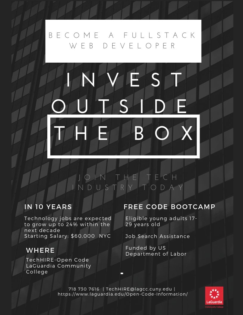 LAGCC_TechHire's tweet image. instagram.com/p/Byp2Y2Rlu7U/ #techhireopencode #techhire #impact #industry #alux #marketing #codingbootcamp #immersive #webdevelopment #Entrepreneur #enterprise #mobility