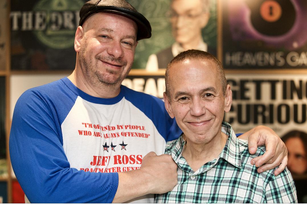 .@realjeffreyross and @attell stopped by to talk and laugh about #BumpingMics, #HistoricalRoasts, Anne Frank vs. Hitler, bad taste vs political correctness and more. Listen to 'Gilbert Gottfried's Amazing Colossal Podcast' here: podcasts.apple.com/us/podcast/263… Photo credit: David Simon