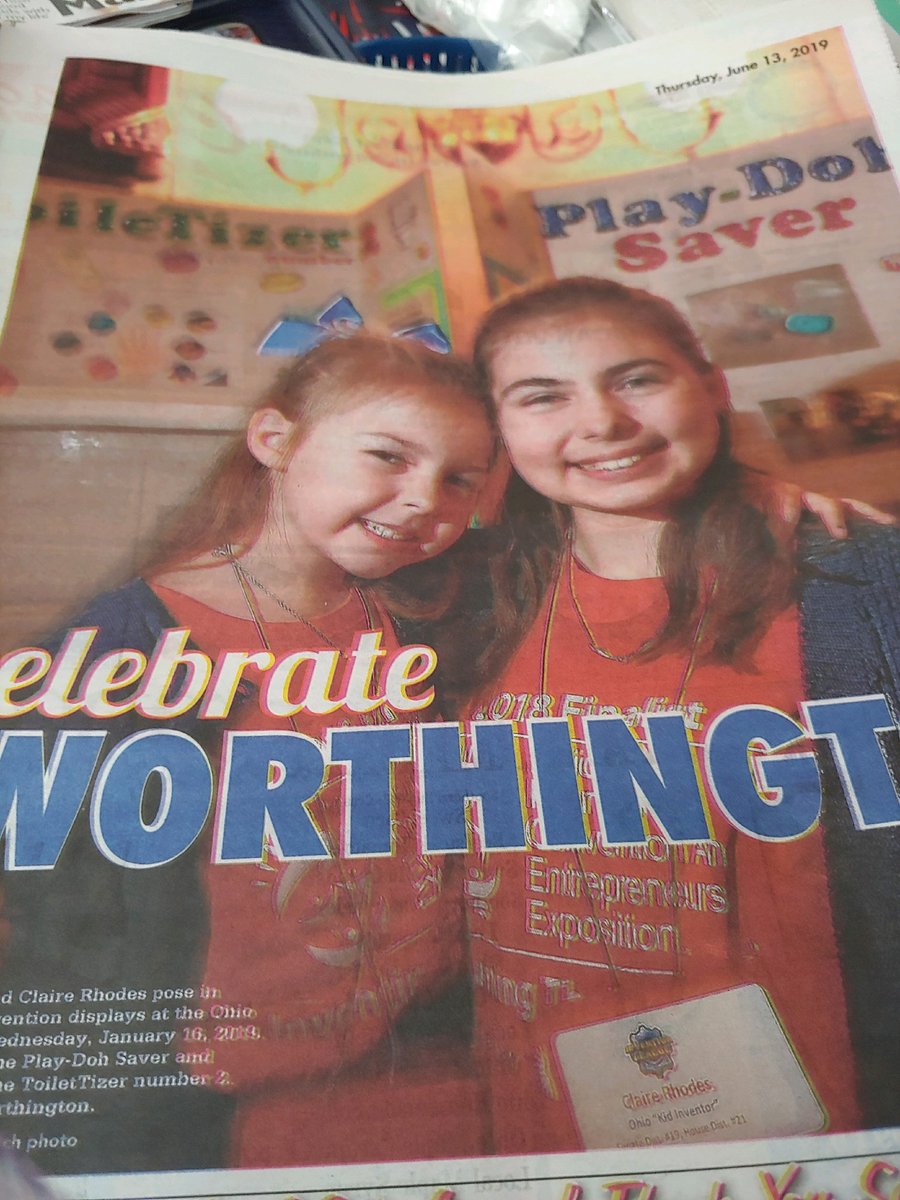 InventionLeague's tweet photo. Congratulations to #OHInventionleague #kidinventors Claire,Grace & Suvan for being recognized on the Ohio House floor, yesterday, for the accomplishments in our Ohio program and the National #inventionconvention #USInventCon by their State Rep. Beth Liston! Invent on! https://t.co/uxliX672AM