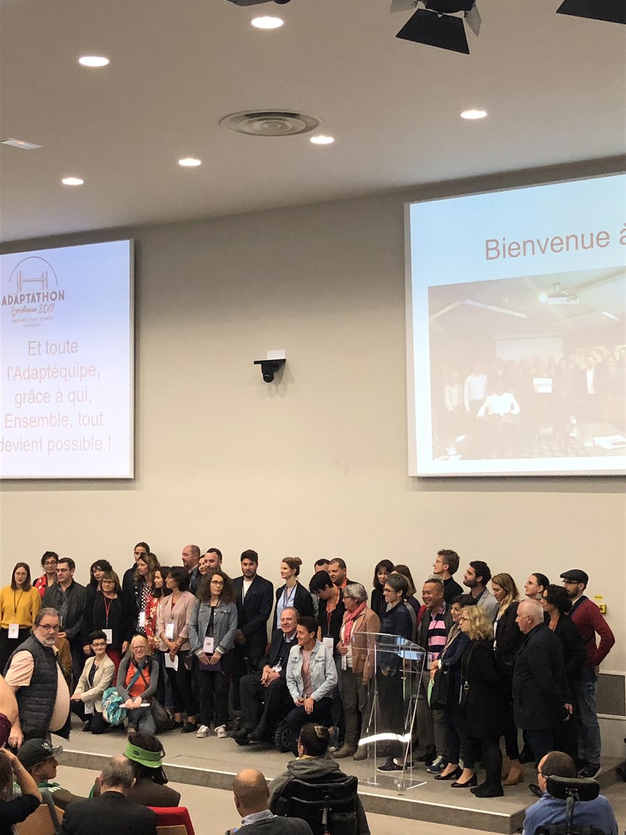 UNADEV_France's tweet photo. L’UNADEV présente 2 jours pour l’Adaptathon Bordeaux qu’elle soutient, avec un hackathon de solutions innovantes pour l’emploi des personnes en situation de handicap et du sport adapté pratiqué par des équipes d’entreprises. Qui sera primé ? #AdaptathonBordeaux #handicap #emploi https://t.co/0s6XbFJCzN
