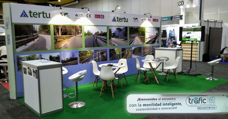 Stand de #Tertu listo para empezar ! Hoy jueves la 1a feria #Trafic Latinoamérica  abre sus puertas en ciudad de Medellín #Colombia.  Esperamos su visita! <a href="/tertuchile/">TERTUchile</a> <a href="/TERTUworld/">TERTU world</a> @Trafic_Latam