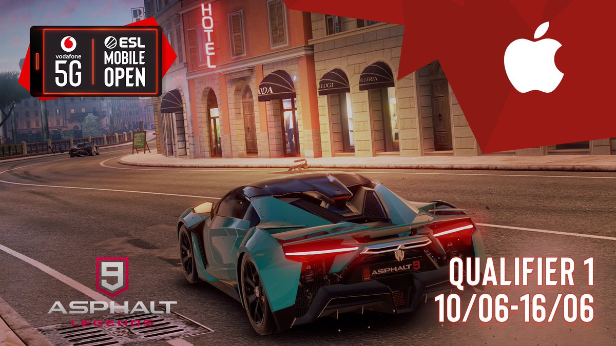 ESL Asphalt (@eslasphalt) on Twitter photo 🏁 Q1 of the Vodafone 5G #ESLMobileOpen is live on iOS! Hit the "Daily Events" section in the app and look for our logo.
#playfaster in the streets of Rome to qualify for <a href="/MilanGamesWeek/">Milan Games Week</a>!
More details: esl.gg/2VZXO1x 🏁 Q1 of the Vodafone 5G #ESLMobileOpen is live on iOS! Hit the "Daily Events" section in the app and look for our logo.
#playfaster in the streets of Rome to qualify for <a href="/MilanGamesWeek/">Milan Games Week</a>!
More details: esl.gg/2VZXO1x