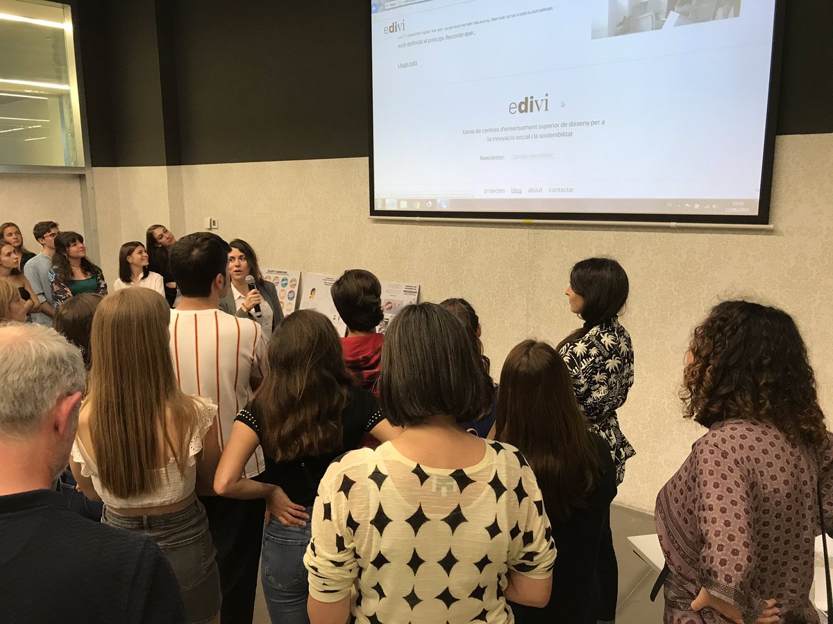 Aquesta tarda ens hem envoltat de talent jove i innovació al taller “Provocant transicions. Disseny i territori”, de la mà dels diferents centres d’ensenyament superior de disseny que formen part de la xarxa <a href="/SomEDIVI/">EDIVI</a>. #BDW19