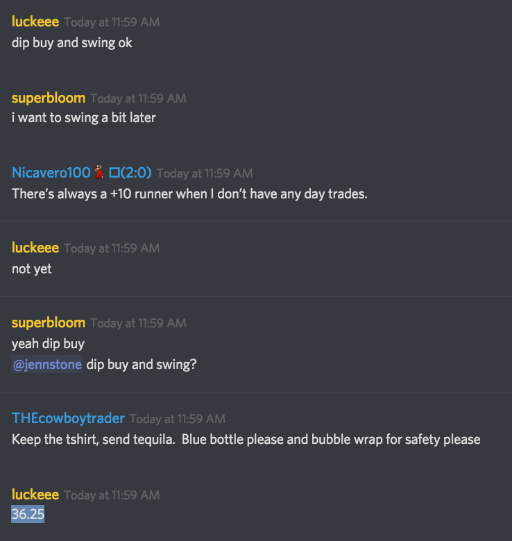 SuperLuckeee's tweet photo. #FFVR guided our class on exact area to dip buy for the swing! $36 with the price was $39!
No one is as accurate as I am
#luckeee #superluckeee #daytrade #swingtrade #momentumtrader #livetrading https://t.co/eaaNbWrX2K