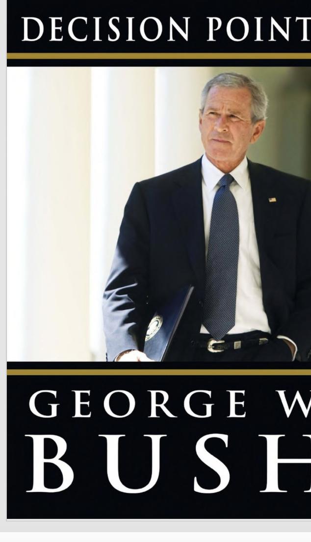 93. In George W. Bush's memo "Decision point" on page 170, he confesses to a war crime and Obama didn't prosecute.