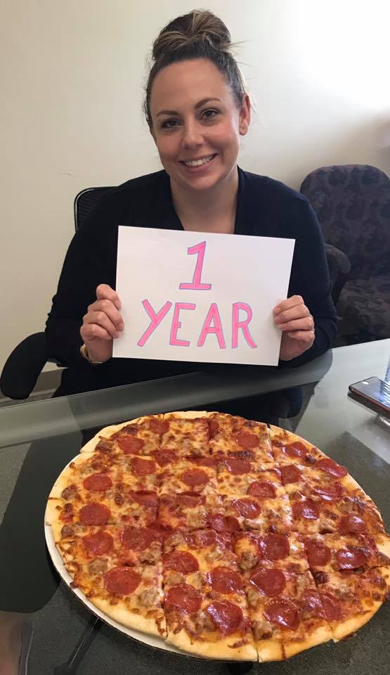TweakSocial's tweet photo. Guess whose work-iversary it is? Thanks for all the hard work, caring and creativity over the past 365, Andrea! #gem #tweakteam #sonnyspizza https://t.co/MlpARdeEIu
