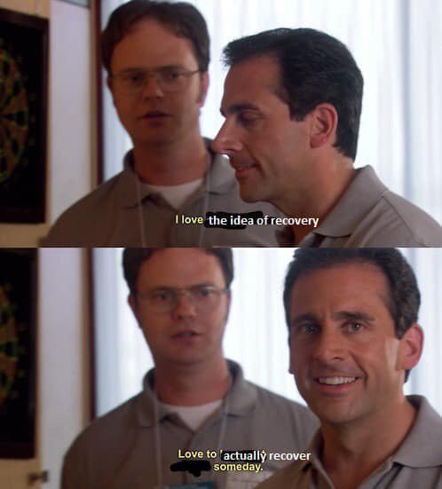 AbsoluteNobodyy's tweet image. When u tryina recover but your friend hardcore triggers you and sets you back three weeks xD