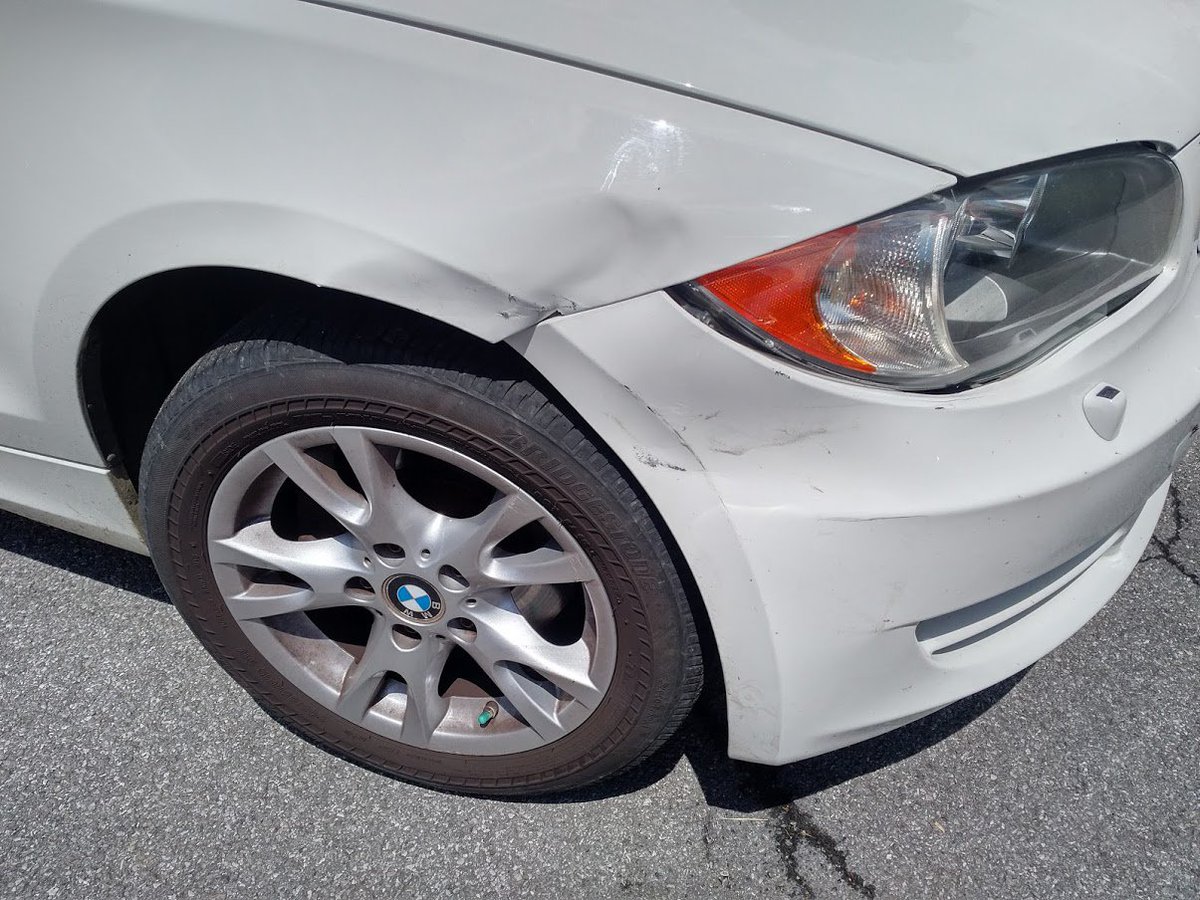 quiltingnswva's tweet photo. So if you are going to hit someone's car, make sure they are a friend. #friends #dummy #dentedbumper https://t.co/2VsSNZH3ID