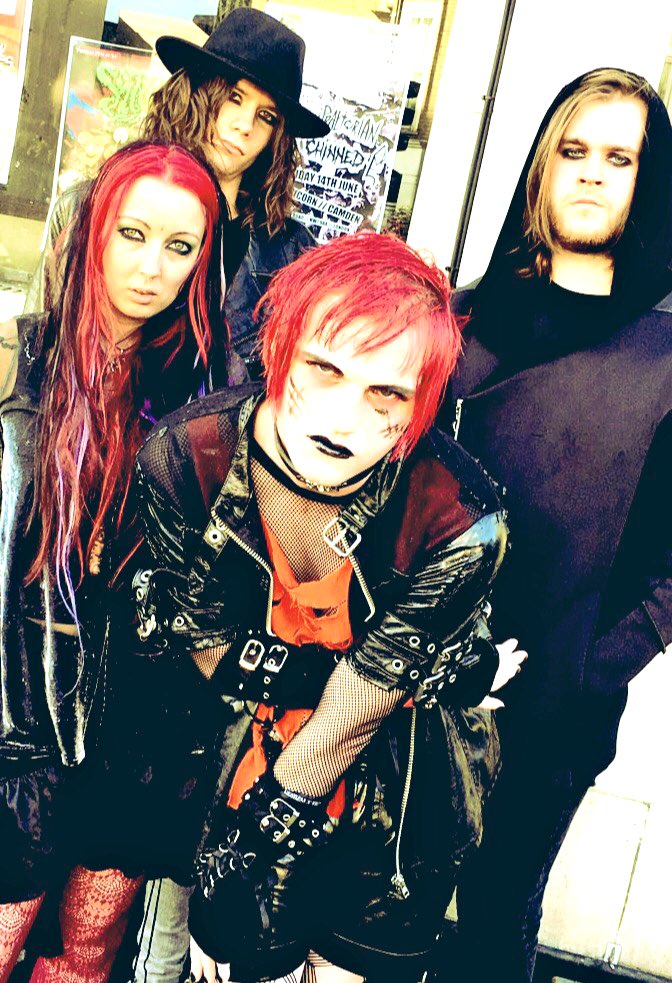 MKUltra_Band's tweet photo. The members of my band are pissed off. Smiling in Rock n’ Roll should be a fucking crime. #EvilOnes 😈 https://t.co/MuifRgIBF9