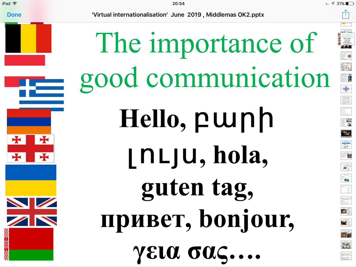 Forget the policies and strategies, if we can't support our students to communicate effectively in international contexts, what are we doing? #landtfest2019 #internationalisation <a href="/bmiddlemas/">Bridget Middlemas</a>
