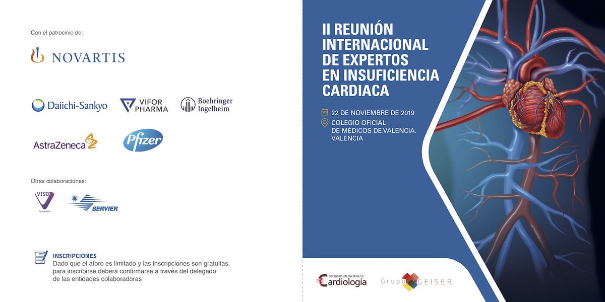 mi_cardiologo's tweet photo. Después de #ICMalaga19 resérvate el 22-Nov en #valencia con @yulnunezvill @Dr_Manito @JosepComin @jlgorriz @ValleAlfonso @PatriciaPalau1 @JoseJuanatey @JuanSanchisFor @lualmenar Pepe Zamorano @tereloz40 @rdelaespriella @acorderofort Dr.Bayés,Petrie de la @SVCardio @secardiologia https://t.co/Vk1ZExticg