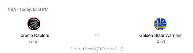 Game 6 at 6 at #BuckleysPubs! #NBAfinals