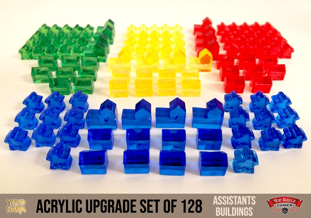 Upgrade your Yokohama™  game with this vibrant, translucent, acrylic upgrade bundle!

The set comes with 128 pieces!

NOW Available on our website! 
buff.ly/2IcjLBU

#topshelfgamer #boardgameupgrades #yokohama