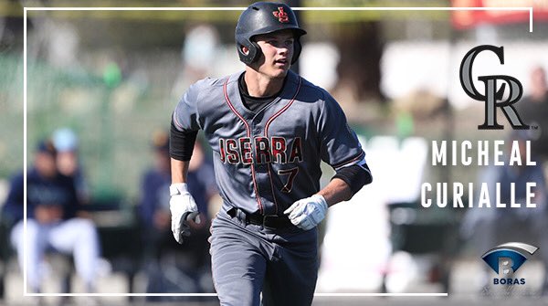 TheBorasClassic's tweet photo. Recent JSerra graduate, Michael Curialle (3B) is selected in the 31st round of the MLB Draft to the Colorado Rockies. #mlbdraft #borasclassicalum #borasclassic #mlbdraft2019 @baseballmjc https://t.co/IXYZH9BMCR