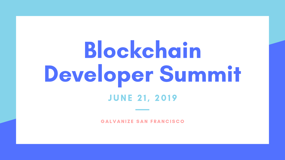 codemeetupsf's tweet photo. Curious about Blockchain? Come to IBM Developer SF's Blockchain Developer Summit. Free and open to all! Friday, June 21st. 10 AM - 5 PM PT RSVP here! https://t.co/DQkIGsGd8g
#IBMDeveloperSF #Blockchain https://t.co/feUf21vxJz