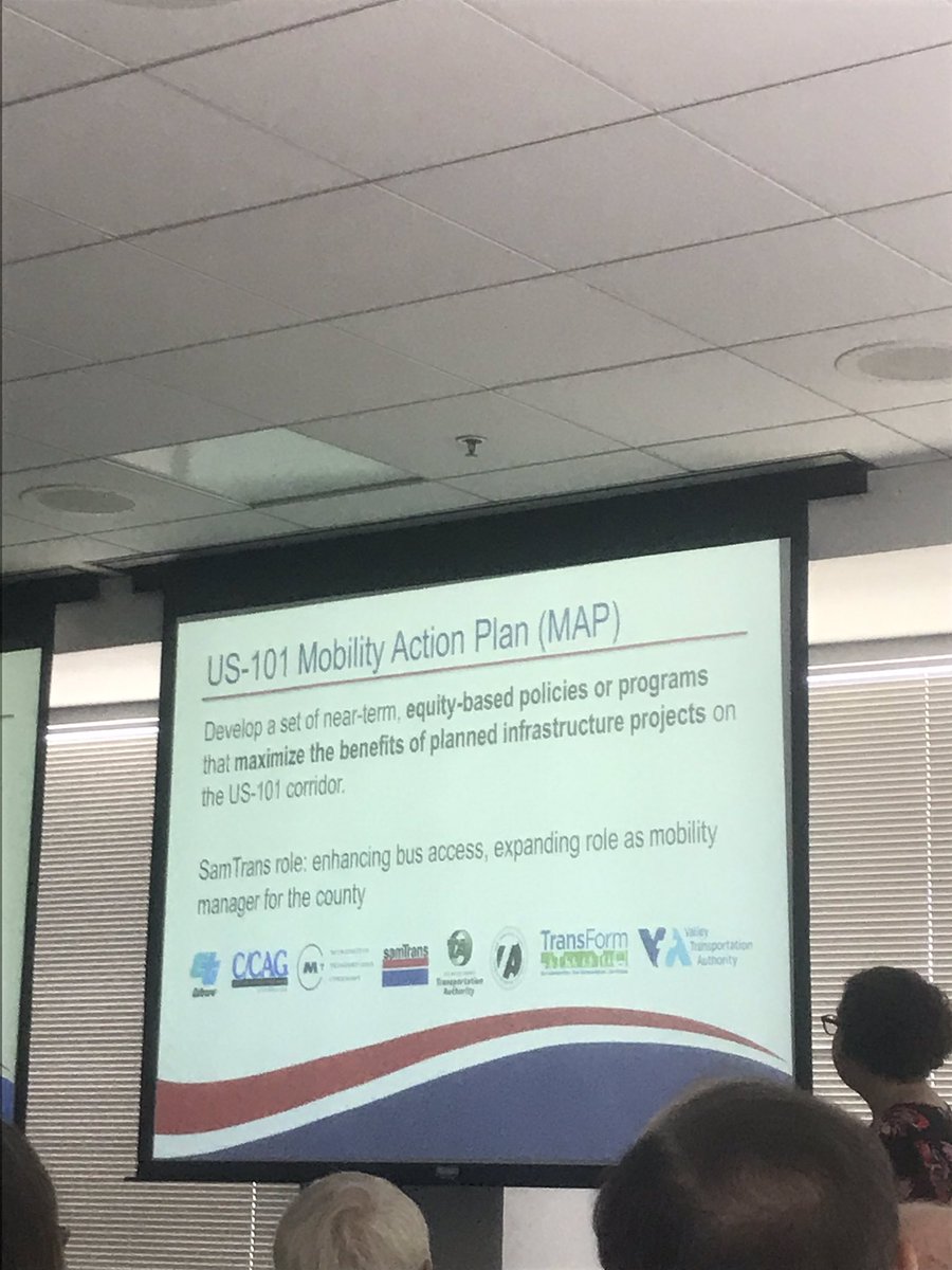 chamber_smc's tweet photo. Jessica Epstein w/ @SamTrans @smctd sharing the TA strategic plan & the 101 Mobility Action Plan to a packed house #needforaction #improvemobility https://t.co/NEzGIdnnID