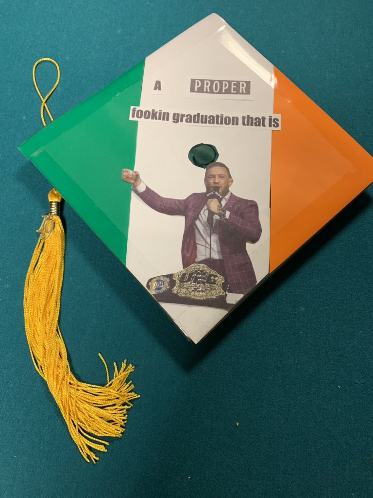 If <a href="/TheNotoriousMMA/">Conor McGregor</a> retweets this I’ll do the mcgregor walk to get my diploma