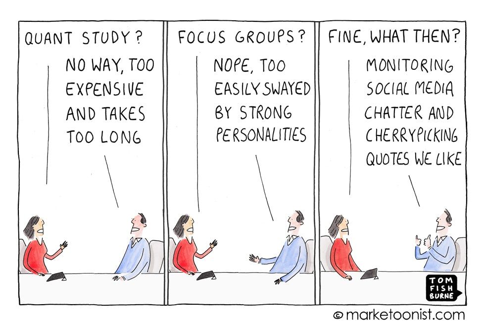 predictainc's tweet image. Traditional market research methodologies: expensive, biased, and very often a joke.
via @tomfishburne
#MarketResearch #Bias #Marketing #MarTech #Jokes