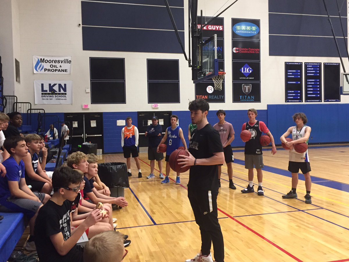 LNWildcatbball's tweet photo. Jersey Day at Camp today plus #LakeBoyz Alum and @AppStateMBB Alum @treyford23 came and spoke to the campers today. Lots of great family members and ambassadors for our program! https://t.co/Fugx0JQQxV