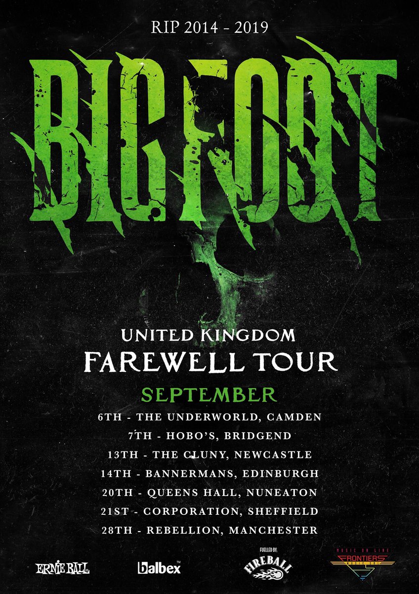 LordsOfRuinUK's tweet photo. One last party with the @Bigfootukrock lads @thecluny. September 13th.
GRAB YOUR TICKETS HERE>> https://t.co/UXwRzD4XdM
#livemusic #hardeock #metal #newcastle #farewell #rip #tour #lordsofruin #bigfoot https://t.co/QmoUqXFxTG