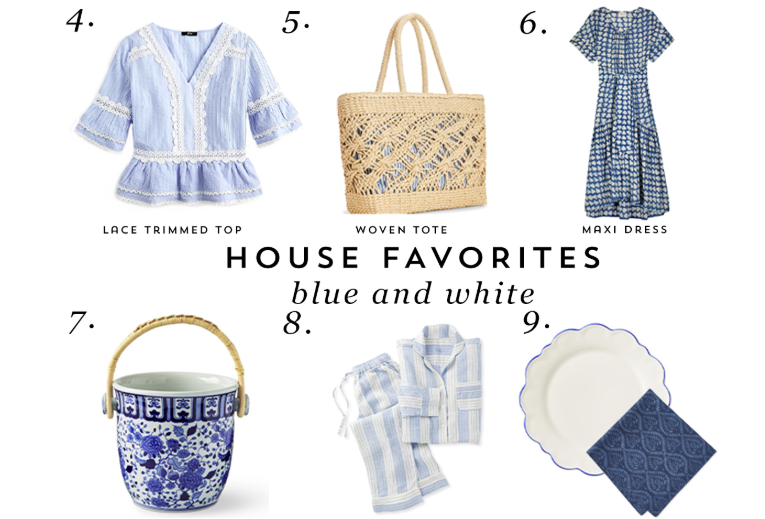 HOUSEofHARPER's tweet photo. I love blue and white prints year-round, but especially during the summer! Shop my favorite blue &amp; white finds - from home accessories to dresses - on the blog: https://t.co/RsUOTcxydp #SummerStyle #Shop https://t.co/TMLjI8TCsA