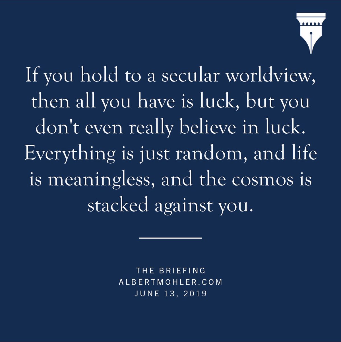 albertmohler's tweet photo. From today’s edition of #TheBriefing https://t.co/jZ4RbJLnvR https://t.co/j4frJe1KlR https://t.co/2i1HD3Phsa